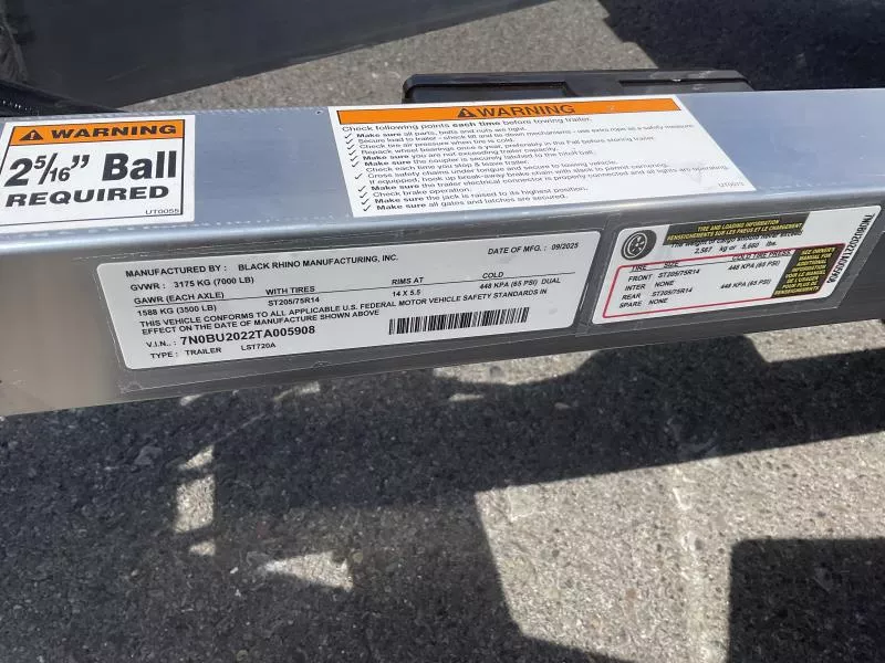 new Utility Trailers Black Rhino  for sale, in Muncy, PA Thumbnail 6