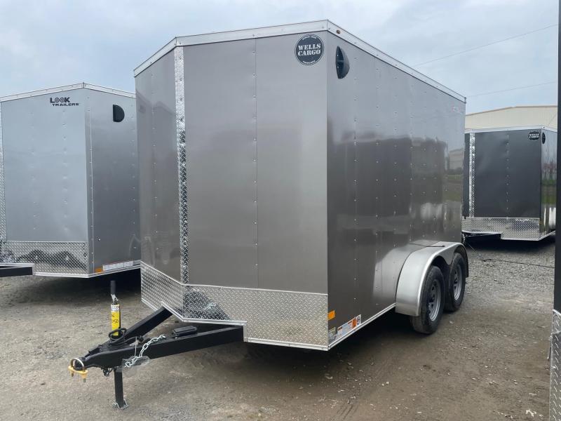 2022 Wells Cargo 7x12 Ramp Door 7K Enclosed Cargo Trailer