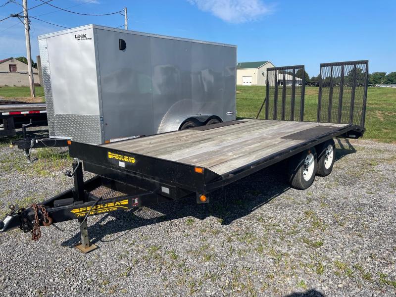 2001 Pequea 8x17 7K Deckover Flatbed Trailer 2001 Pequea 8x17 7K Deckover Flatbed Trailer