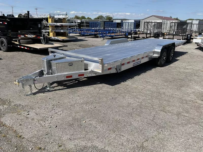 2026 Sure-Trac 7x24 10K Aluminum Power Tilt Equipment Trailer