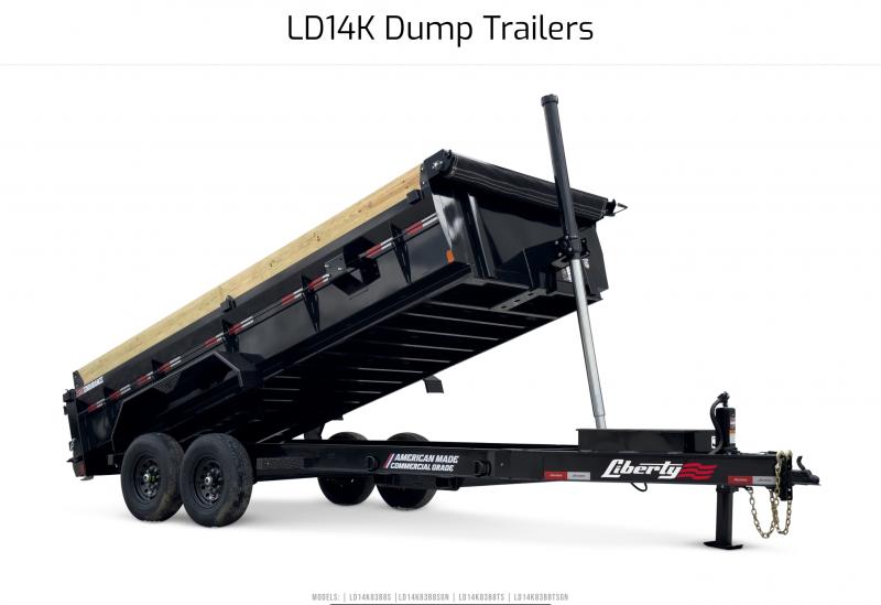 2025 Liberty LD14K 7’x14’ High Sided Dump Trailer