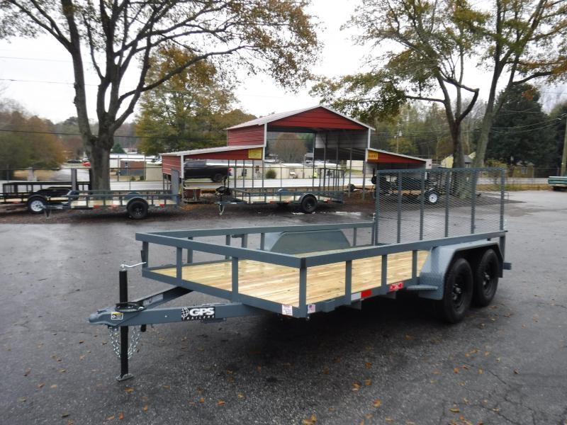  GPS Trailers GTT6167K 76"x16' 2024 Utility Trailer