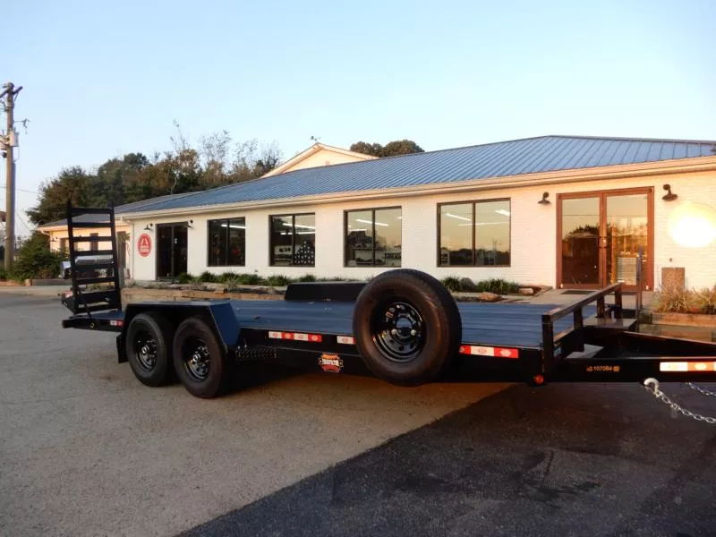 Covered Wagon 7'x20' Equipment Trailer, Cobra Coated Decking 