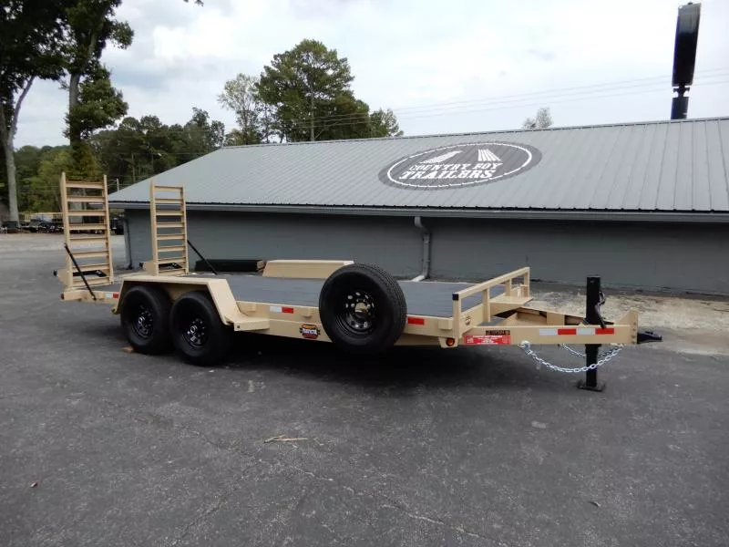 Covered Wagon 7'x18' Equipment, Flat Cobra Lined Deck w/Ramps 2026