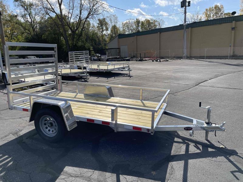 2023 MMT 7x12sa Wood Side Aluminum Utility Trailer Mid Michigan