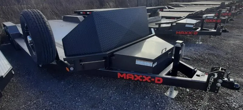 MAXXD 7X24 10K STEEL DECK CAR HAULER W/ ALUMINUM WHEEL UPGRADE