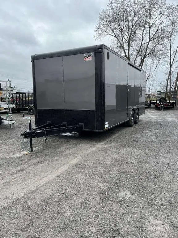 Quality Cargo 8.5X20+6" EXTRA HEIGHT TANDEM AXLE CAR HAULER ***MASSIVE GULL WING DOOR***BLACKOUT***