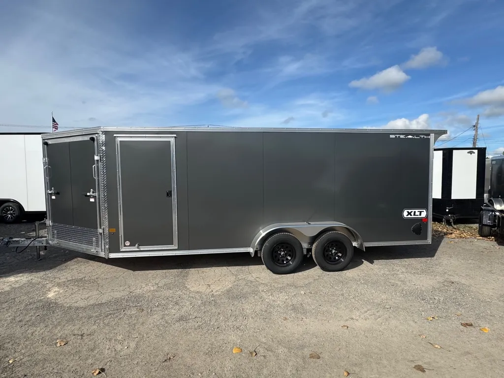 2027 Alcom-Stealth 7'X18' 6K DRIVE IN & OUT SNOWMOBILE TRAILER