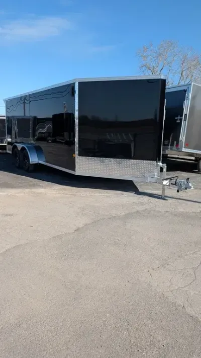 2027 Alcom-Stealth 7'X18' 6K DRIVE IN & OUT SNOWMOBILE TRAILER
