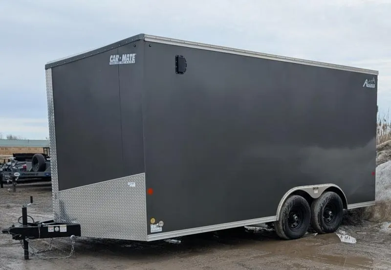 2026 Car Mate Trailers 8.5'X16'+6" EXTRA HEIGHT 10K W/RAMP Cargo / Enclosed Trailer