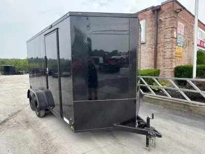 2026 Diamond Cargo 7'X14'+6" EXTRA HEIGHT 7K W/RAMP Cargo / Enclosed Trailer
