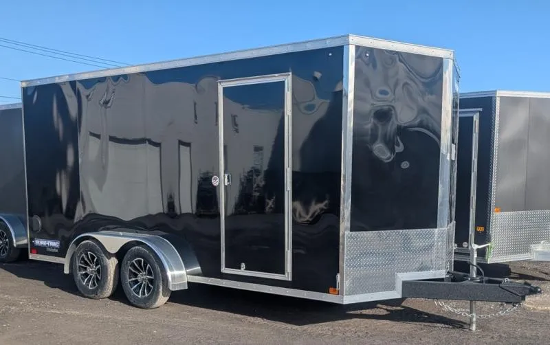 2026 Sure-trac Trailers 7-Foot Wide Pro Series Wedge Cargo STW8416TA (7 x 16, 7K)