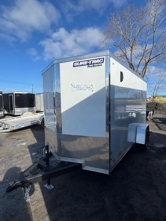 2026 Sure-trac Trailers 5 and 6 Foot Pro Series Wedge Front Cargo STW7212SA (6 x 12)