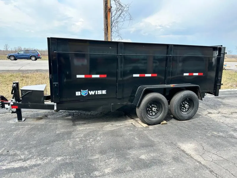 BWise  7X14FT 14K GVWR HIGH SIDE DUMP TRAILER
