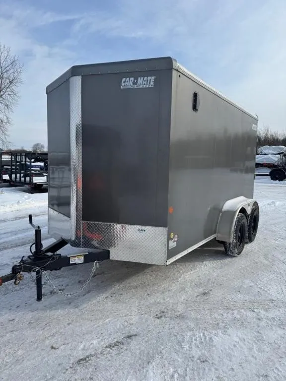 2025 Car Mate Trailers 7X12+6" EXTRA HEIGHT 7K W/RAMP Cargo / Enclosed Trailer