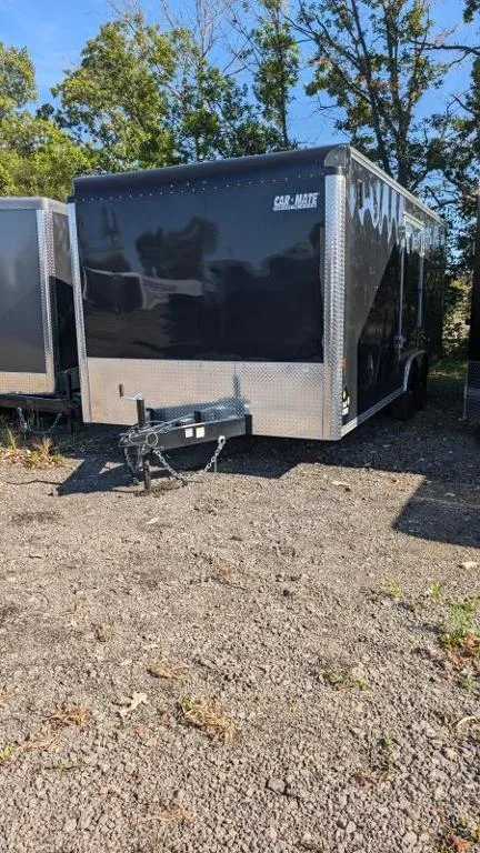 CarMate 8.5X20 ENCLOSED CAR HAULER W/REAR RAMP DOOR AND SIDE ESCAPE DOOR