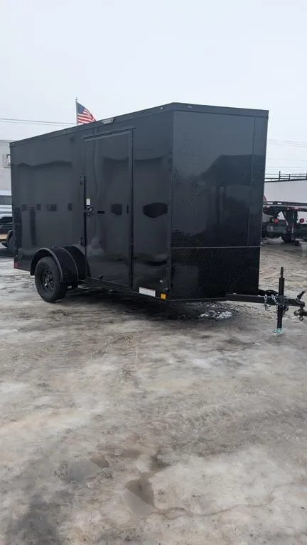 2026 Diamond Cargo 6'X12'+6" EXTRA HEIGHT BLACKOUT 3K W/RAMP Cargo / Enclosed Trailer
