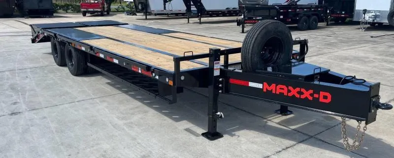 MAXXD 30K GVWR 25FT Equipment Trailer W/ MAXX OUT RAMPS