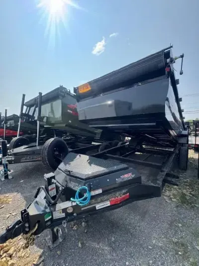 2026 Horizon Trailers 7'X16' "HZ7" 15.2K W/3FT HIGH SIDES & SPARE Dump Trailer