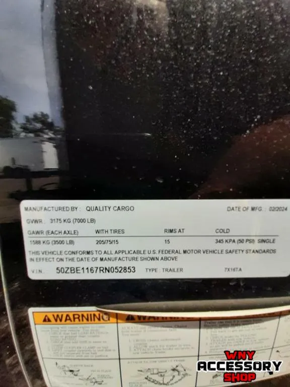 new Cargo (Enclosed) Trailers Quality Cargo  for sale, in Lockport, NY Thumbnail 7