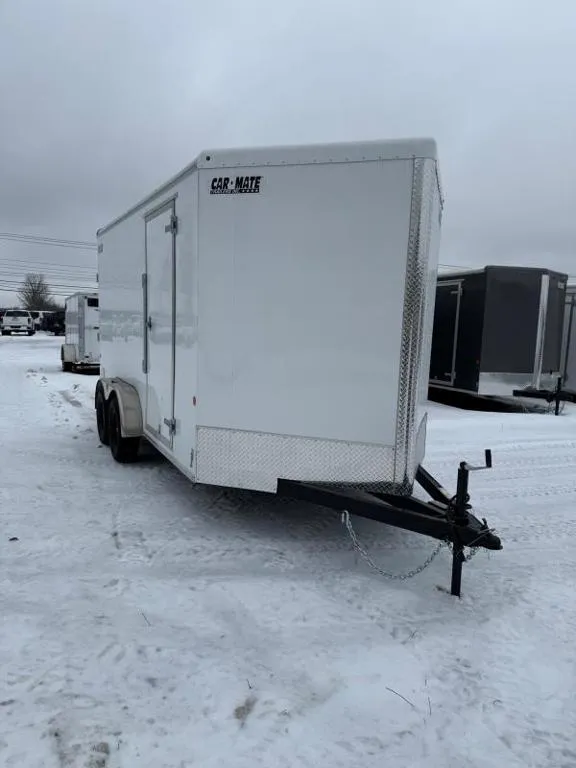 2025 Car Mate Trailers 7X12+6" EXTRA HEIGHT 7K W/RAMP Cargo / Enclosed Trailer