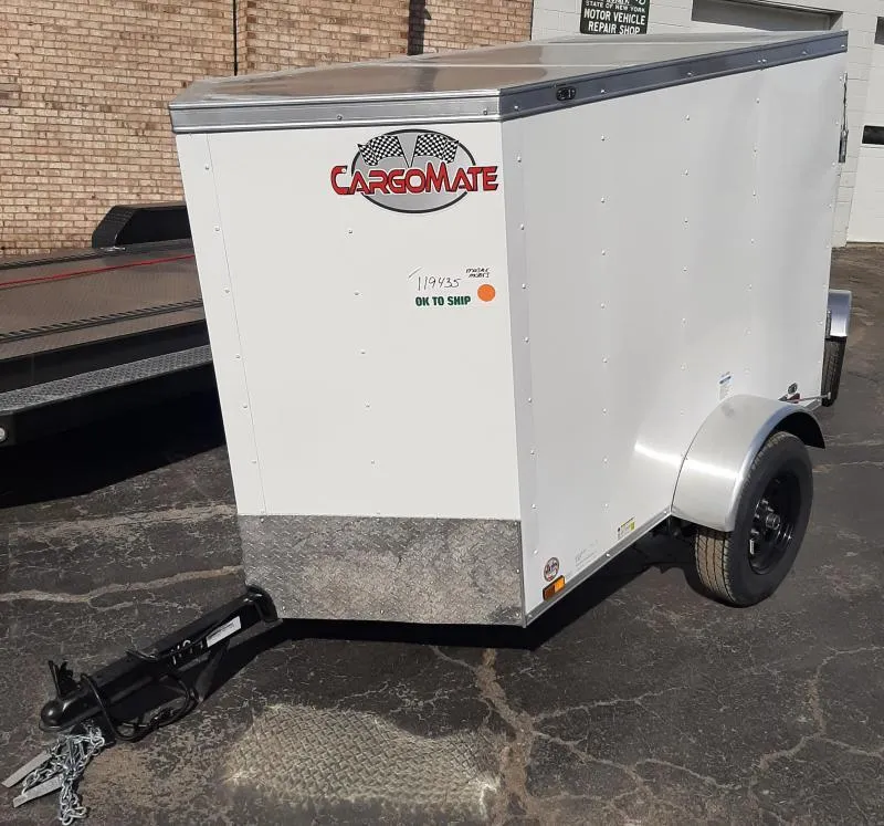 Cargo Mate 4X6 2K GVWR ENCLOSED TRAILER W/REAR SWING DOOR