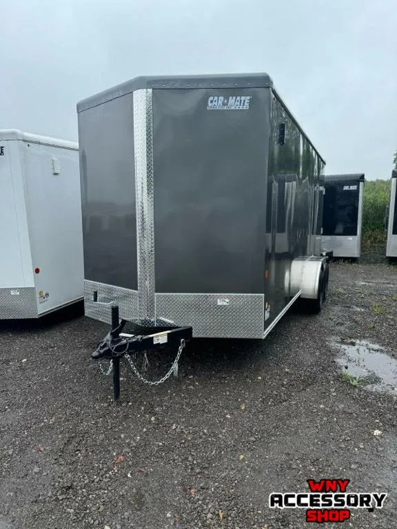 2024 Car Mate Trailers 7X16+12" EXTRA HEIGHT 7K HD V-SPORT CARGO / Enclosed Trailer