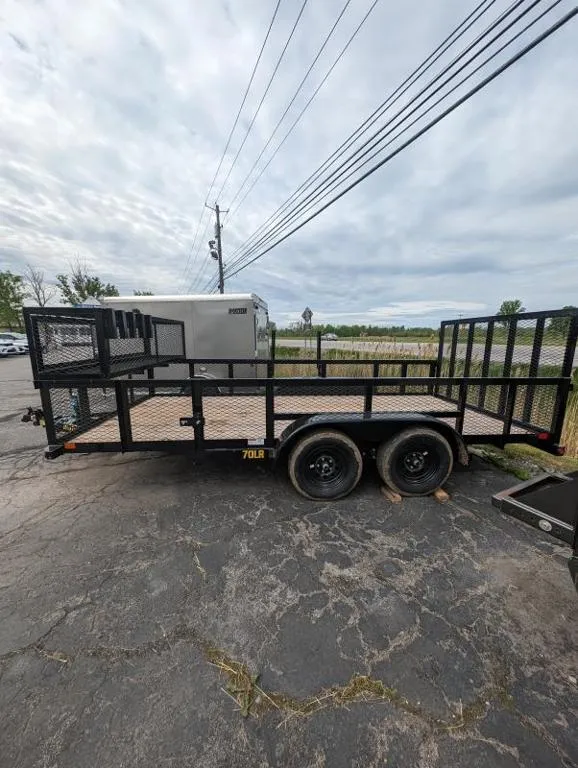 Big Tex Trailers 7X16 Landscape Trailer W/ Landscape Cage