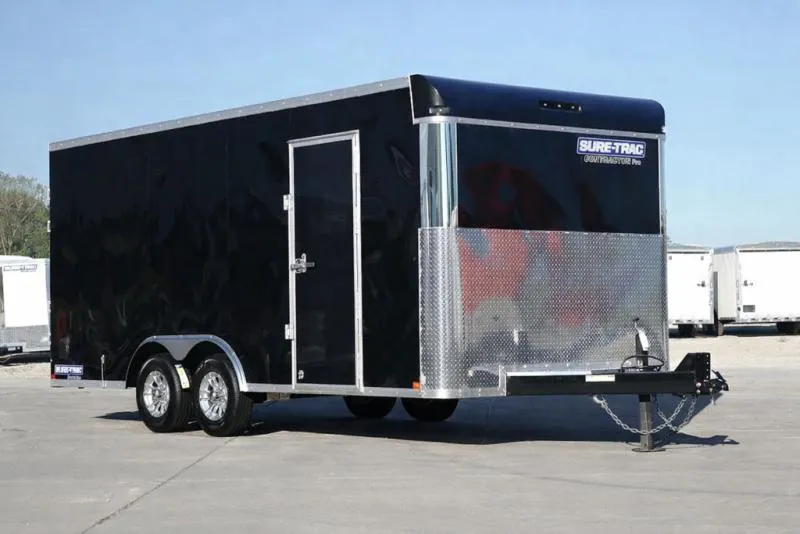 2026 Sure-trac Trailers Contractor Pro Bullnose STBNCP10216TA-100 (16-Foot, 10K)