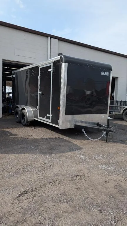 2026 Car Mate Sportster Flat Front Cargo CM716EC-HD (7 x 16) BARN