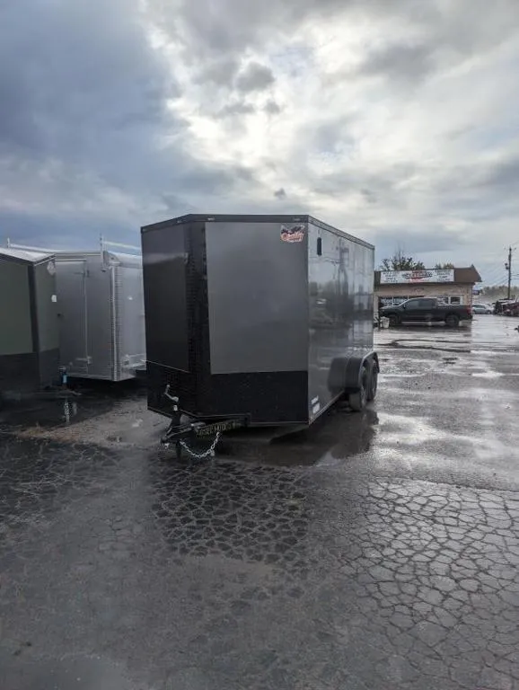 Quality Cargo 7 x14 +9" EXTRA HEIGHT 7K BLACKOUT Cargo / Enclosed Trailer