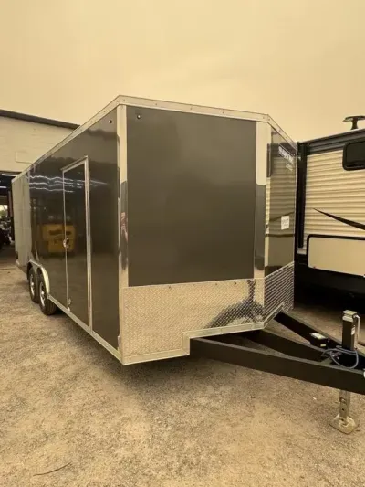 2026 Sure-trac Trailers 8.5-Foot Wide Pro Series Wedge Cargo STW10220TA-100 (8.5 x 20, 10K)