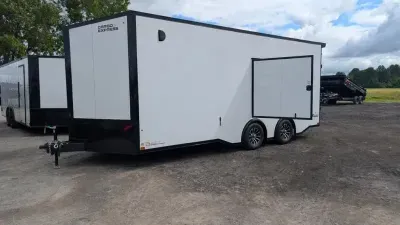 2026 Cargo Express XL SE Flat Top Sloped V-Nose Car Hauler 10K KE-SEC10220-100 (8.5 x 20)