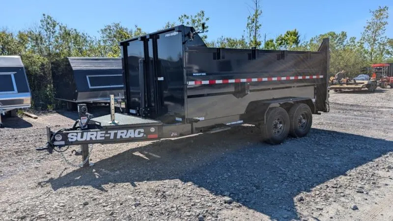 2026 Sure-trac Trailers 7'X14' 14 K TELESCOPIC  PRO SERIES W/4FT SIDES & SPARE