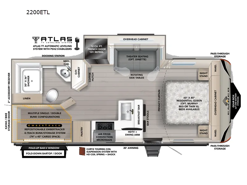 new Travel Trailers Ember RV  for sale, in Thurmont, MD Thumbnail 2