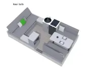 2027 Aliner Scout Lite Rear Sofa