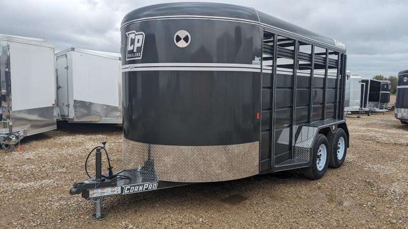2024 CornPro SB-14 7S Livestock / Horse Trailer 7x14