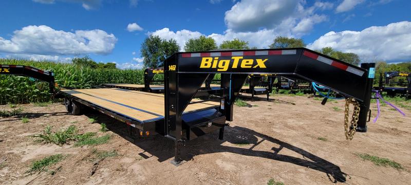 2023 Big Tex Trailers 14GN-25+5 Flatbed / Gooseneck Trailer with 5' Fold Up Ramps 8.5x30