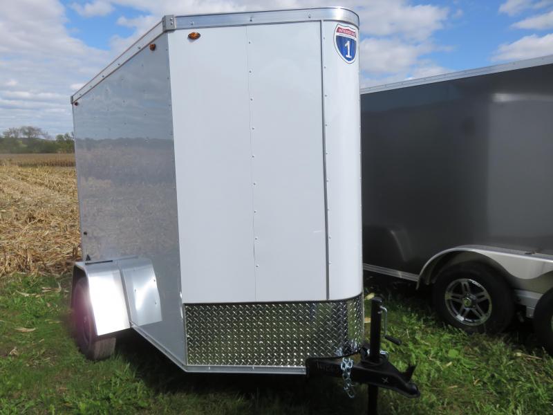 2021 Interstate 5x8 Enclosed Cargo Trailer-White with Ramp & Extra Height 2021 Interstate 5x8 Enclosed Cargo Trailer-White with Ramp & Extra Height