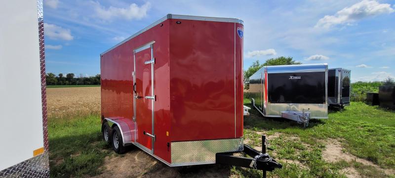 2021 Interstate 1 Trailers SFC714TA2 7x14 Enclosed Cargo Trailer-RED, Ramp, Extra Height 2021 Interstate 1 Trailers SFC714TA2 7x14 Enclosed Cargo Trailer-RED, Ramp, Extra Height