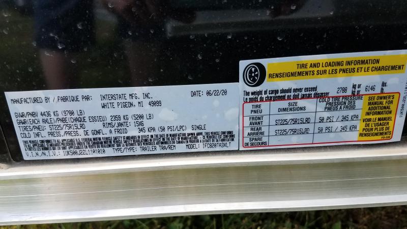 2020 Interstate 8.5 x20 IFC Series Enclosed Cargo Trailer Black with Ramp 2020 Interstate 8.5 x20 IFC Series Enclosed Cargo Trailer Black with Ramp