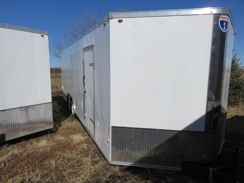 2019 Interstate 8.5x24 IFC Series Enclosed Cargo Trailer White with Ramp 2019 Interstate 8.5x24 IFC Series Enclosed Cargo Trailer White with Ramp