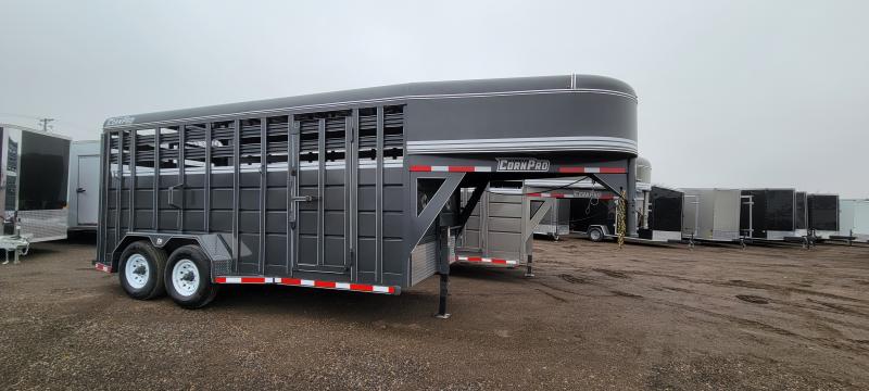 2022 CornPro SG-16 7H Livestock / Horse Trailer 7K 7x16