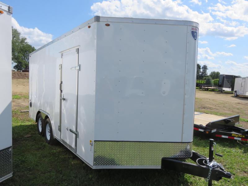 2020 Interstate 8.5x16 Enclosed Cargo Trailer White with Ramp 2020 Interstate 8.5x16 Enclosed Cargo Trailer White with Ramp
