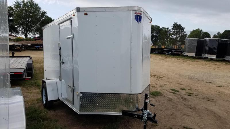 2021 Interstate 6x10 Enclosed Cargo Trailer-White with Ramp 2021 Interstate 6x10 Enclosed Cargo Trailer-White with Ramp