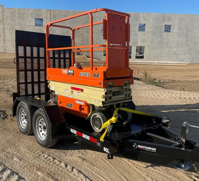 2023 Watchdog SCL510 Scissor Lift Equipment Trailer 5x10 51 Trailer