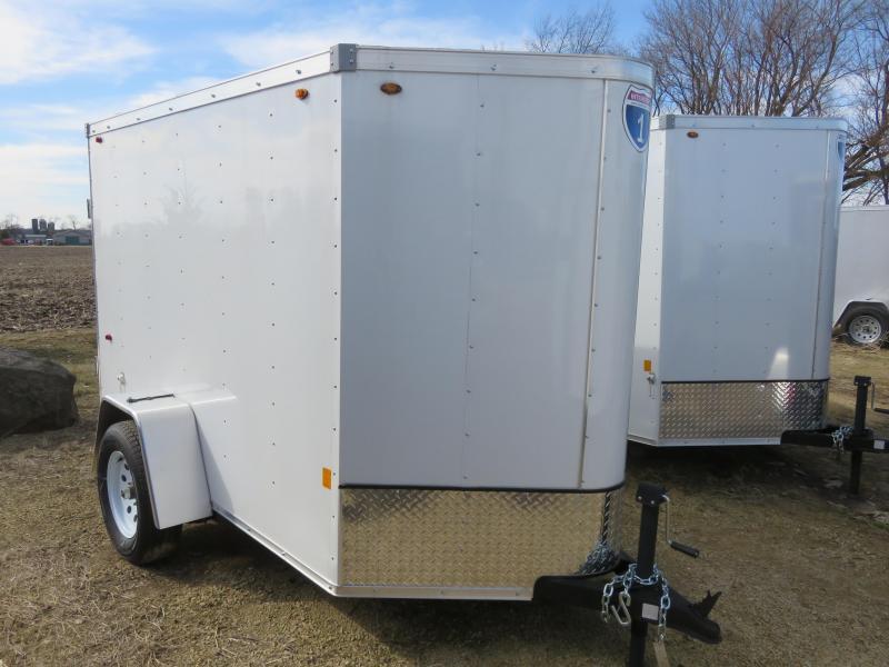 2021 Interstate 5x8 Enclosed Cargo Trailer-White with Barn Doors 2021 Interstate 5x8 Enclosed Cargo Trailer-White with Barn Doors