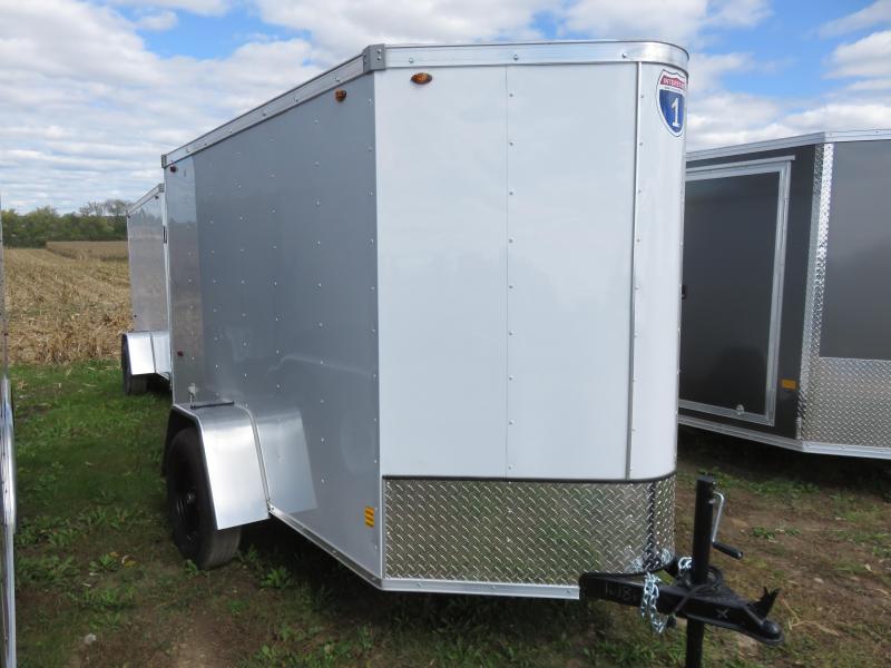 2021 Interstate 5x8 Enclosed Cargo Trailer-White with Barn Doors 2021 Interstate 5x8 Enclosed Cargo Trailer-White with Barn Doors