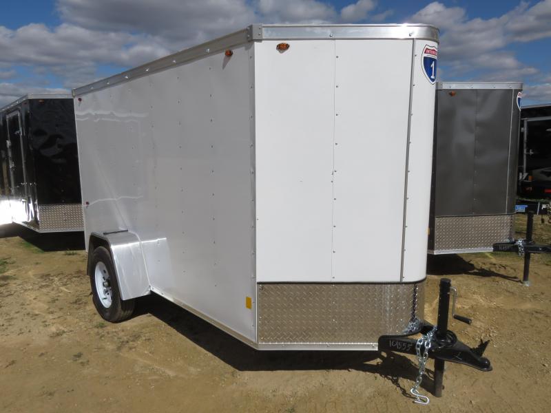 2021 Interstate 5x10 Enclosed Cargo Trailer-white with ramp 2021 Interstate 5x10 Enclosed Cargo Trailer-white with ramp