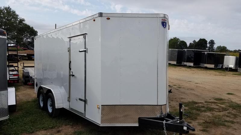 2021 Interstate 7x16 10K Enclosed Cargo Trailer White with Barn Doors 2021 Interstate 7x16 10K Enclosed Cargo Trailer White with Barn Doors